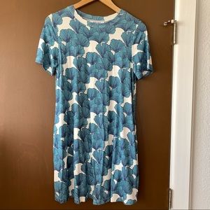 Ava Sky Dress Shari Aqua Roma